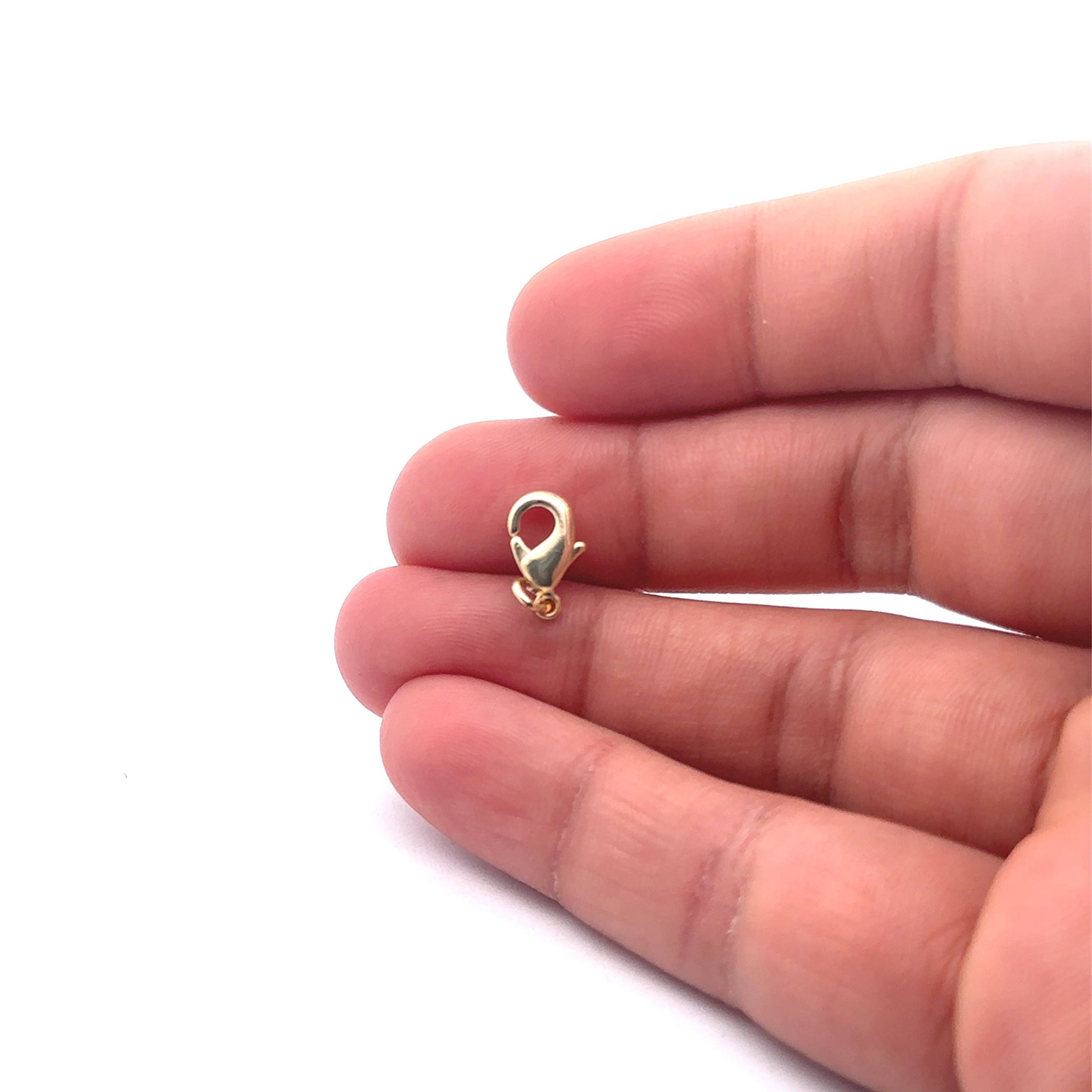 Purity Beads - Wholesale Clasp - Gold  Finish Lobster Claw Clasps With Jump ring  20 pcs in pack  Size :10mmX6mm #CL50BMGO2