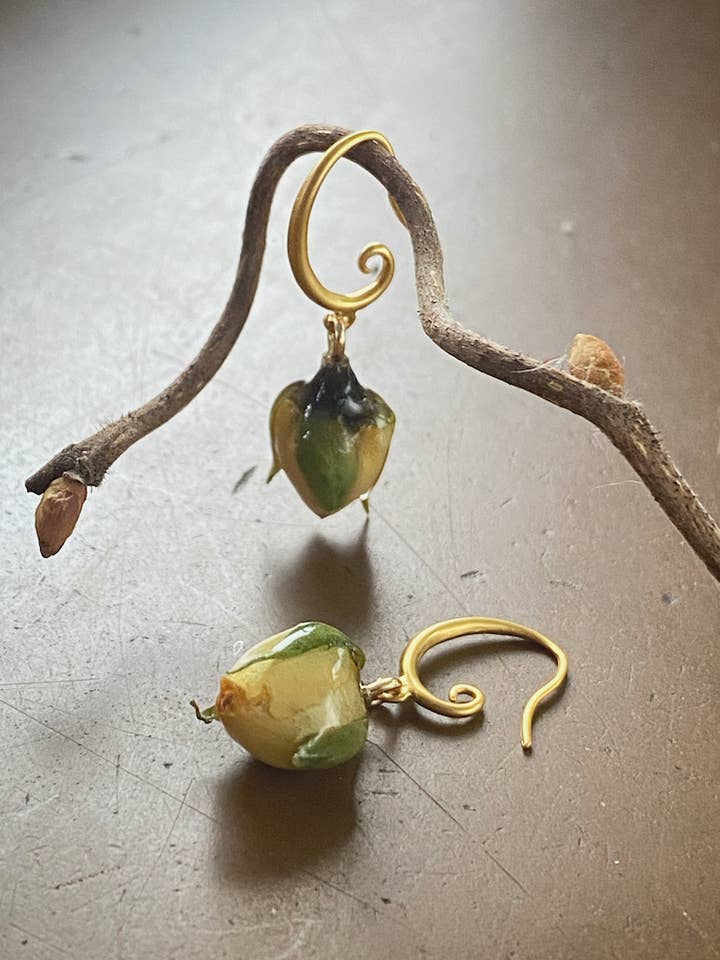 Bud Hoop Earrings for wholesale by Lakoo Designs