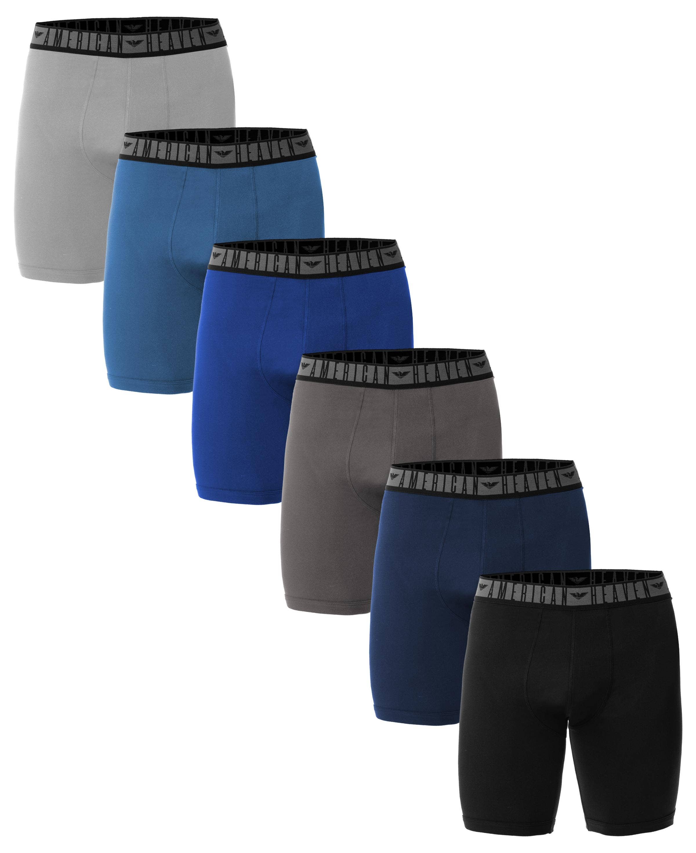 I-Wear Brands - Wholesale Underwear - Men's - 6 Pack Men's Ultra Soft Flex Fitted Boxer Brief6