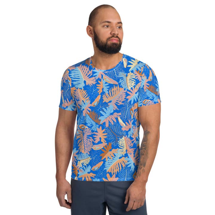 Thaumatophyllum bipinnatifidum — Camiseta deportiva para hombre para venta al por mayor de Inspired Botanical Design