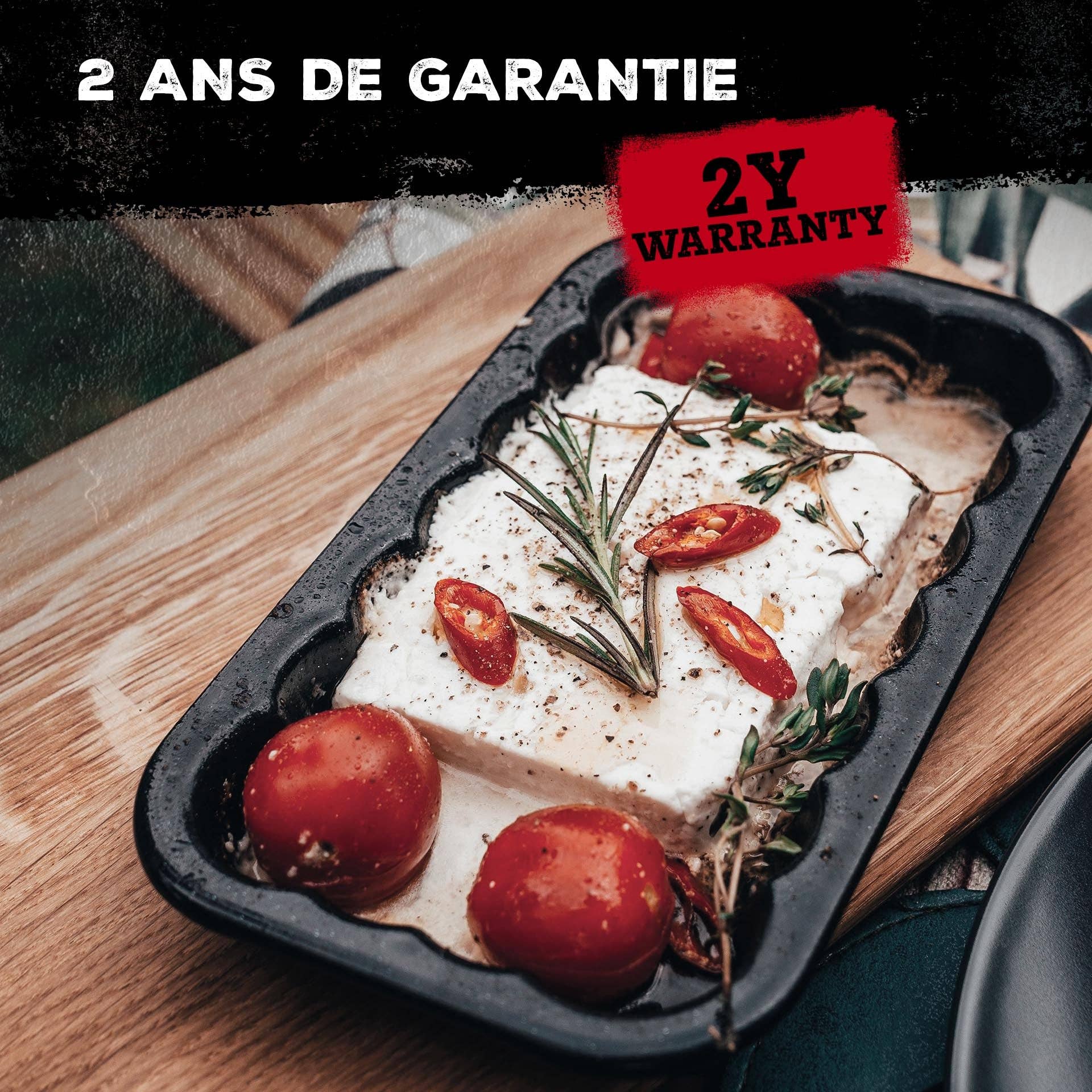 Zenker - Wholesale Baking Dish - Set of 2 enamelled steel barbecue dishes 21 x 12 cm FM Professional Barbecue7