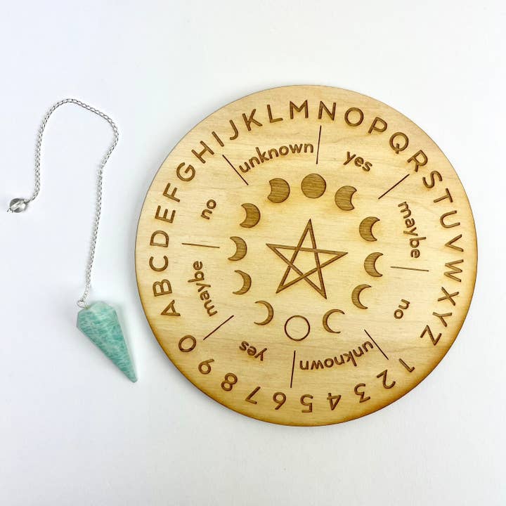Pelham Grayson Rose - Wholesale Meditation Supplies - Pentagram | Pendulum Board w/ Description3