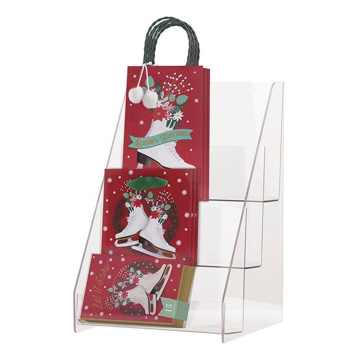 Set of 3 Clear Acrylic Shelves for wholesale by The Gift Wrap Company