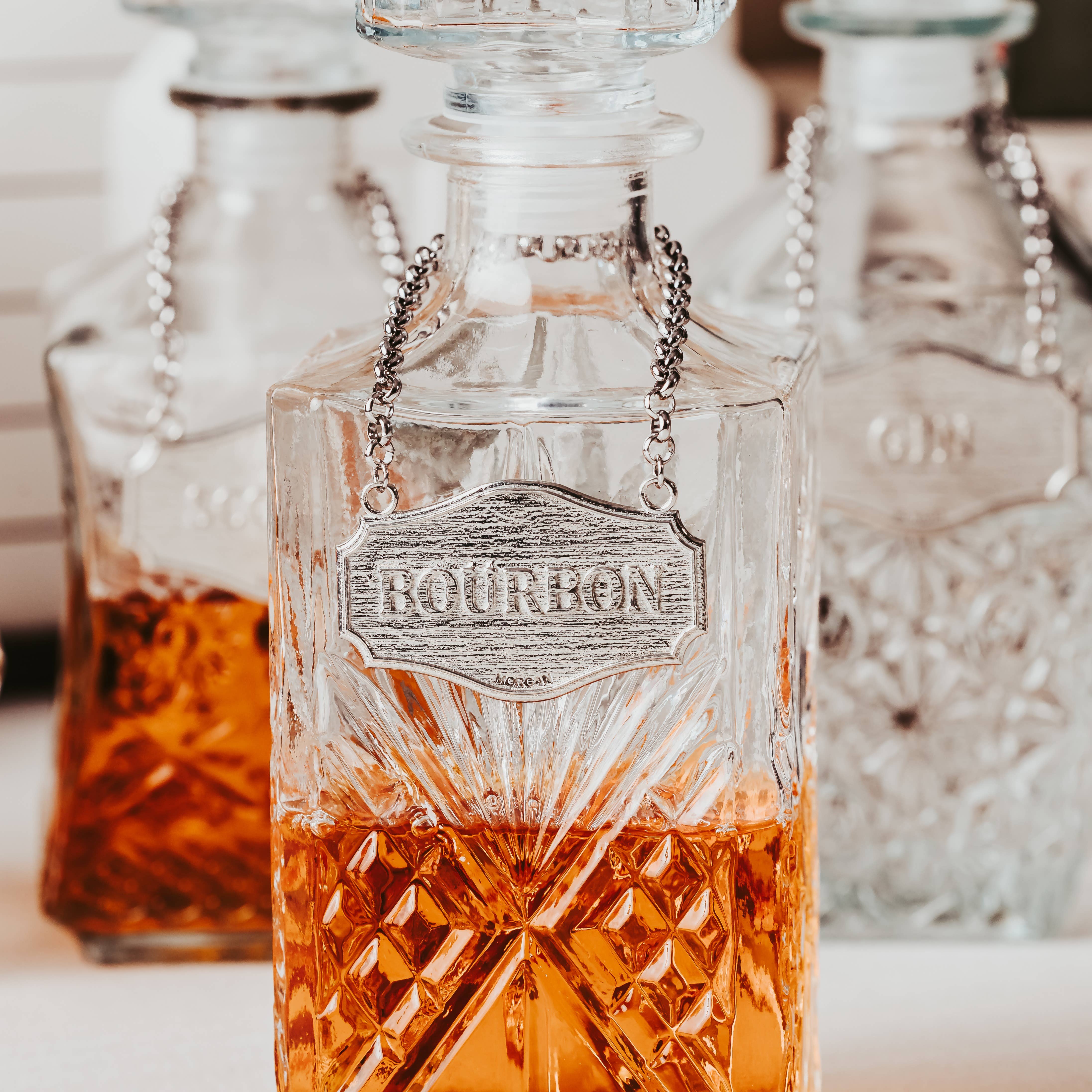 House of Morgan Pewter - Wholesale Decanter - Decanter Tags - Whiskey - Bourbon - Vodka - Gin - Scotch11