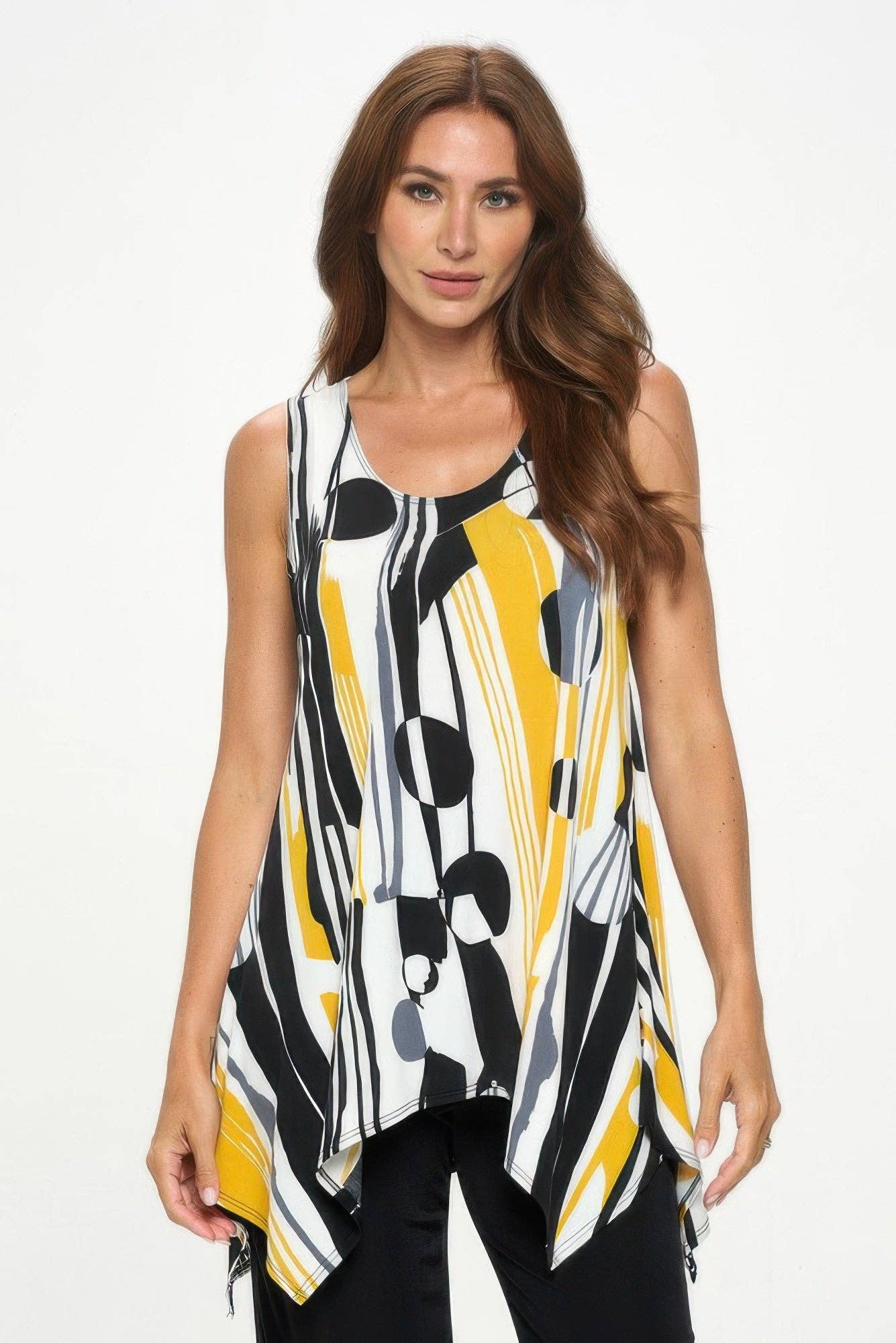 CC Wholesale Clothing - Wholesale Tunic - Women's - Hit Shark Bite Hem Tank1