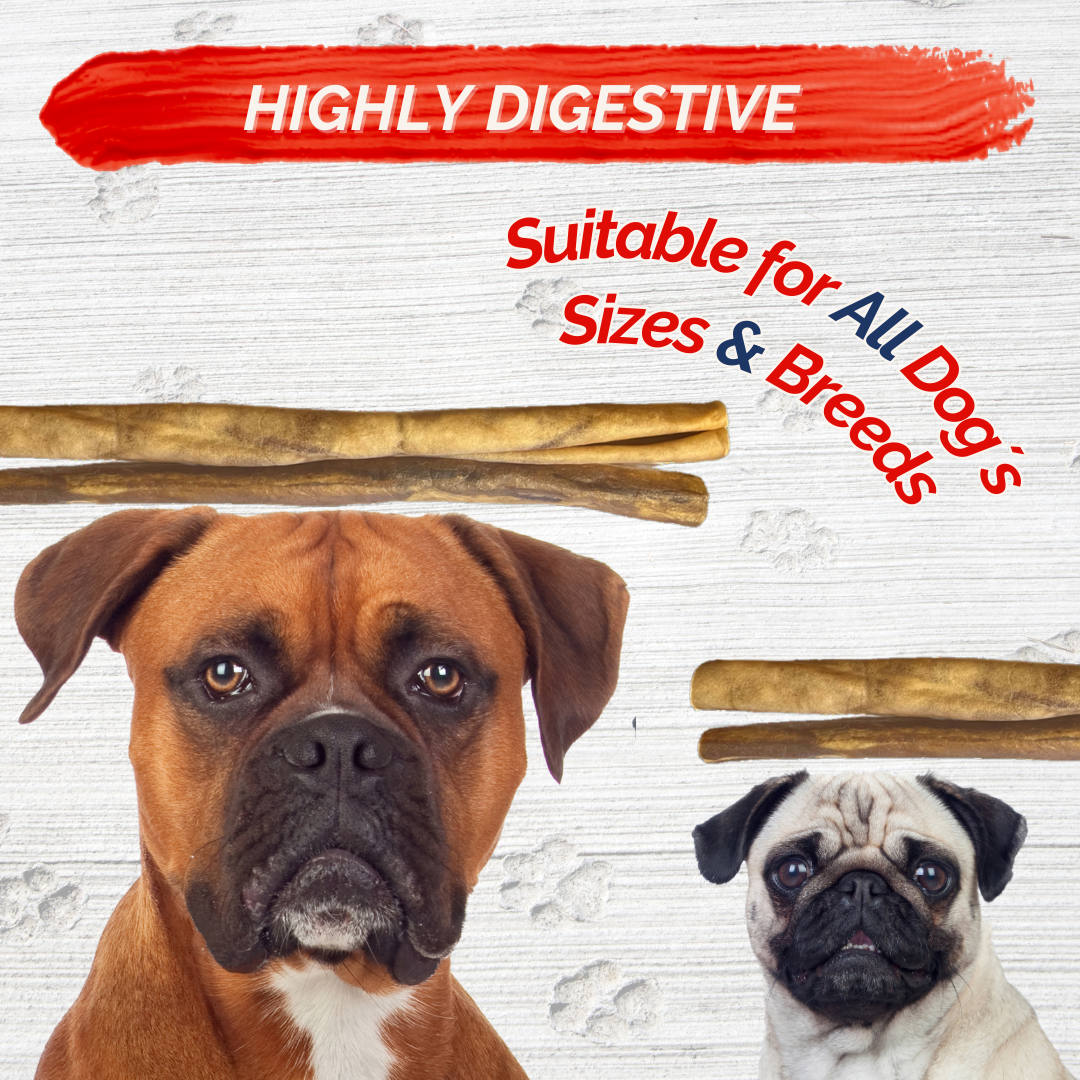 Fresh Farms Pet – Engroshandel Godbid - Hund – 50 stk. 30 cm kollagenstænger til hunde - lugtfri, langtidsholdbare, alternativ til bully sticks med chondroitin og glucosamin, naturlige og sikre, gavnlige for hofte, led, hud og pels6