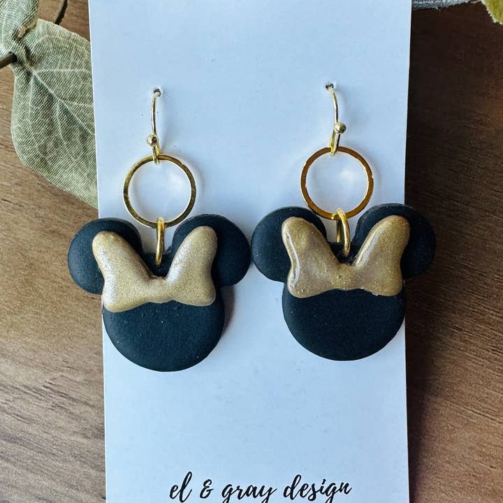 El & Gray Design - Wholesale Dangle Earrings - Theme Park Mouse Earrings (Multiple Styles Available! Click Through)12