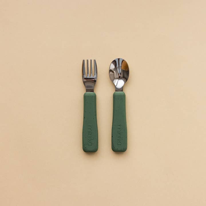 Minika - Wholesale Flatware Set - Kids & Baby - Fork and spoon set - Leaf