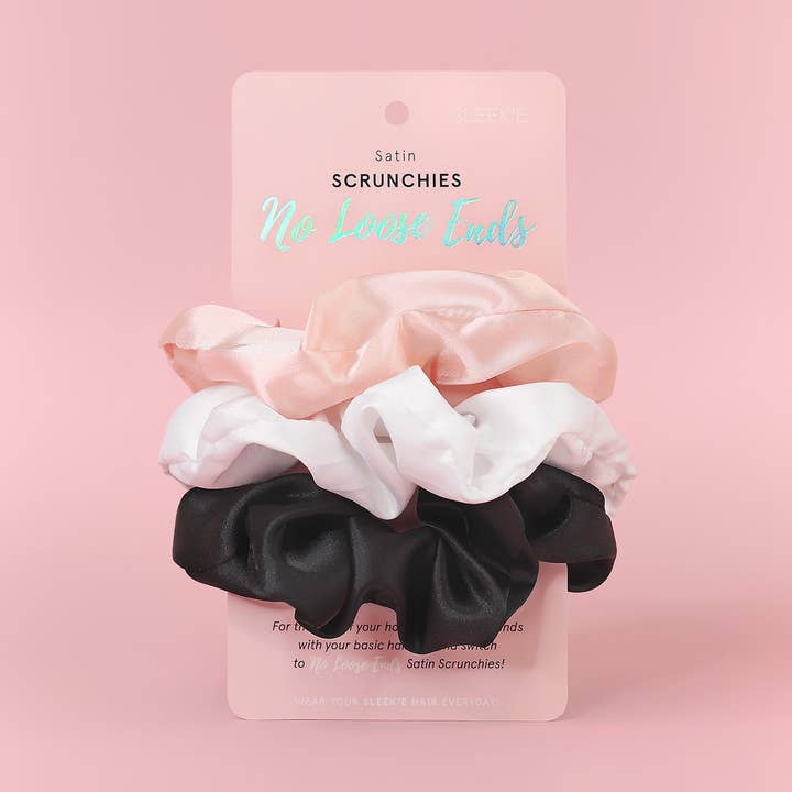 No Loose Ends - Satin Scrunchies Set of 3 for wholesale by Sleek'e Hair / European Perfumes