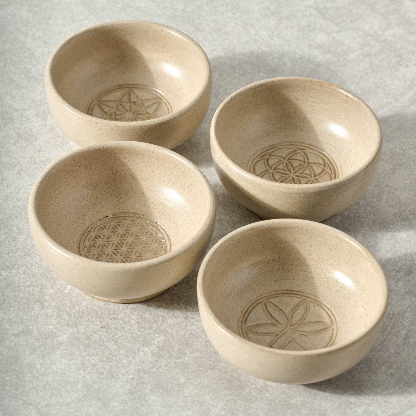 Ten Thousand Villages - Wholesale Condiment/Dip Bowl - Sacred Geometry Dipping Bowl - Equilibrium of Life3