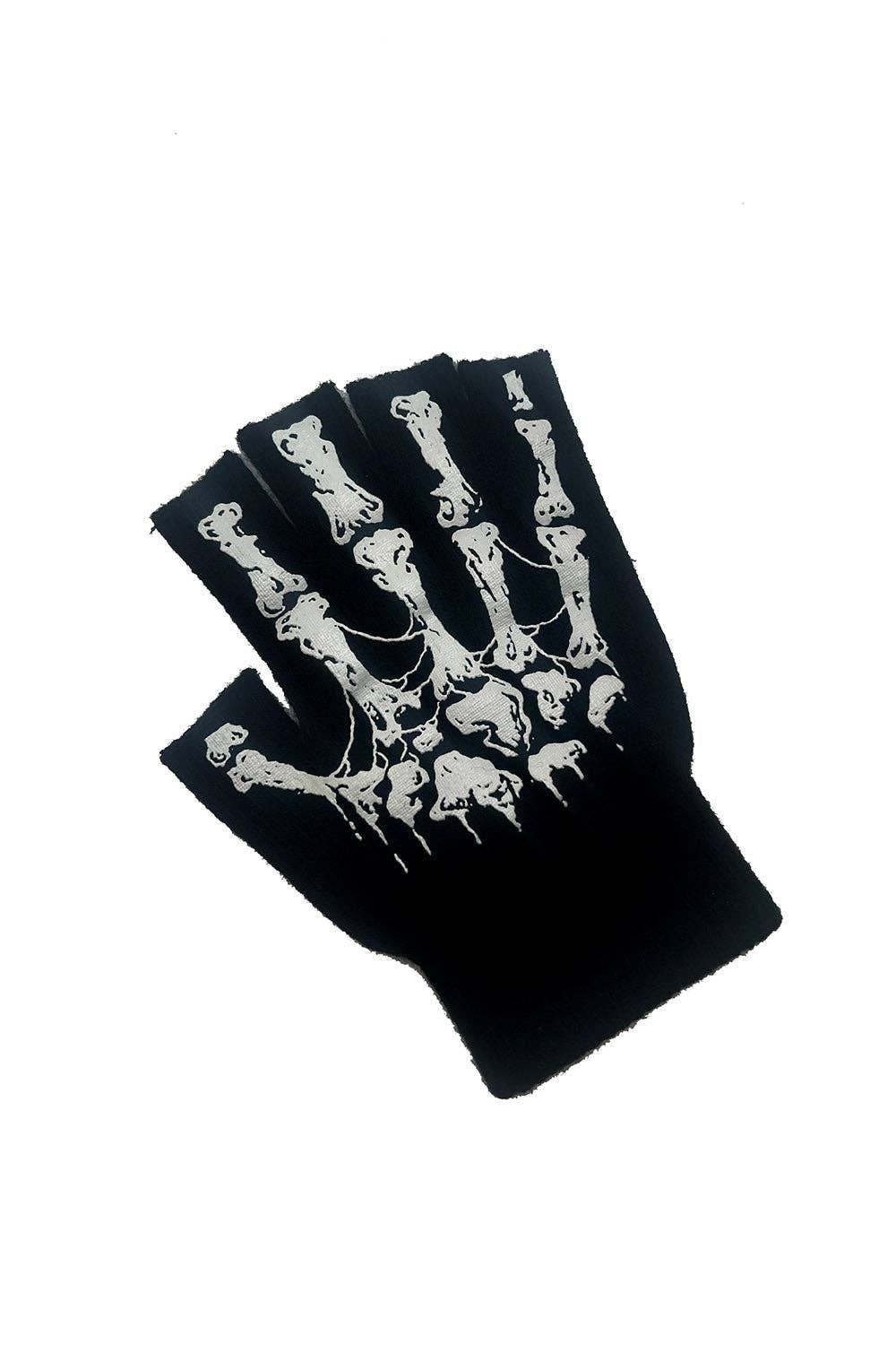 vampirefreaks - Wholesale Gloves - Unisex - Dead Inside Fingerless Skeleton Gloves3
