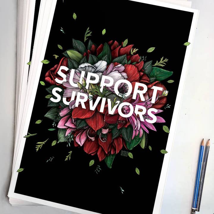 Transpainter - Wholesale Art Print - Support Survivors Poster | Sexual Assault Awareness Month 2