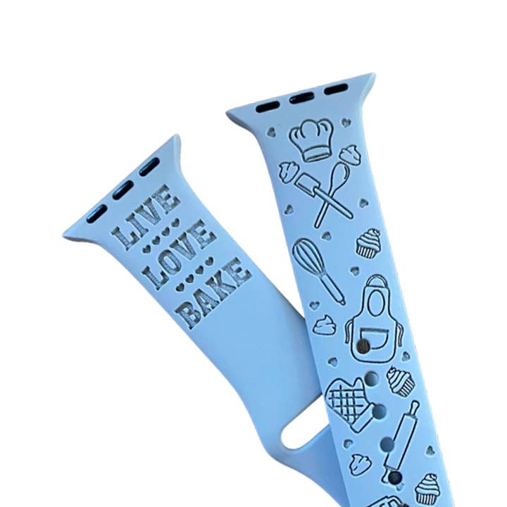 Apple Watch-Armband im Bakery Cupcake-Design, Serie 1—9 und SE Ultra für den Großhandel von The Printed Llama