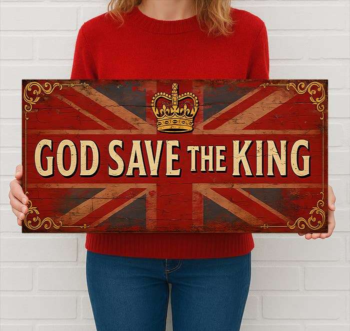 The British Metal Signs Company – wholesale Wall sign – God Save the King Metal Sign – Vintage Union Jack Wall Art1