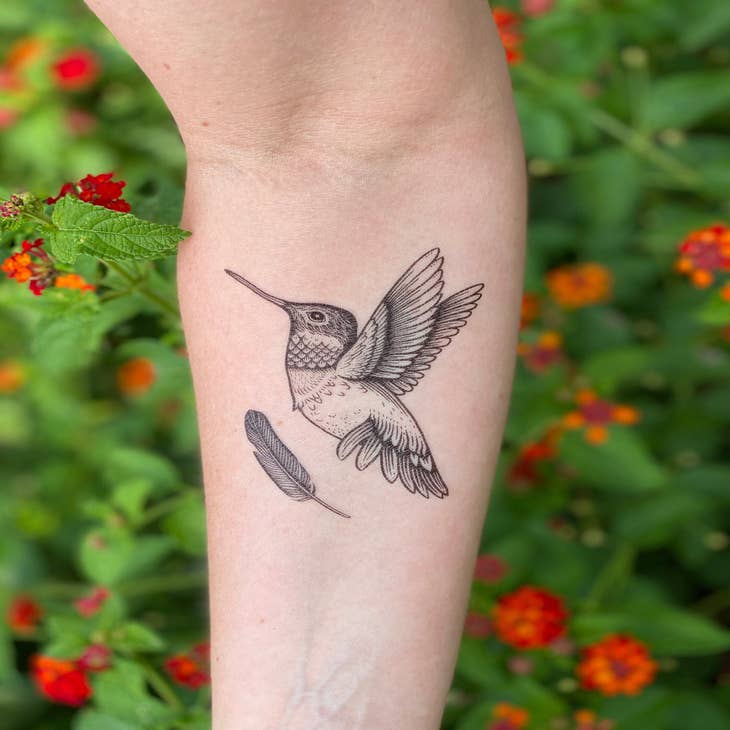 Wholesale Hummingbird Temporary Tattoo for your store - Faire