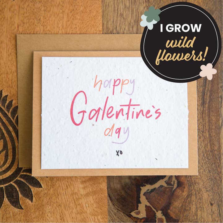 Carte à planter Joyeuse Journée des Galentines pour la vente par Stockyard Stationery