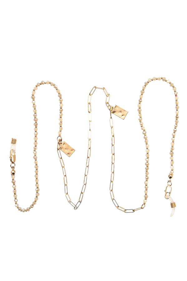 Andrea Bijoux - Wholesale Sunglasses/Eyeglasses Strap - Women's - GLASS BEAD CHAIN ACCENT ACCESSORY4