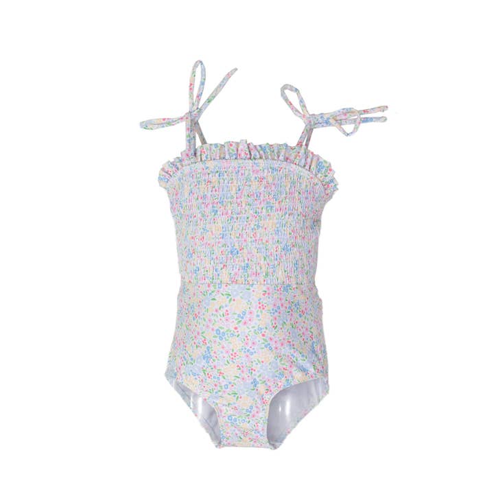 Watersound Floral Millefleur One Piece Swim UPF50 for wholesale by The Oaks Apparel Company