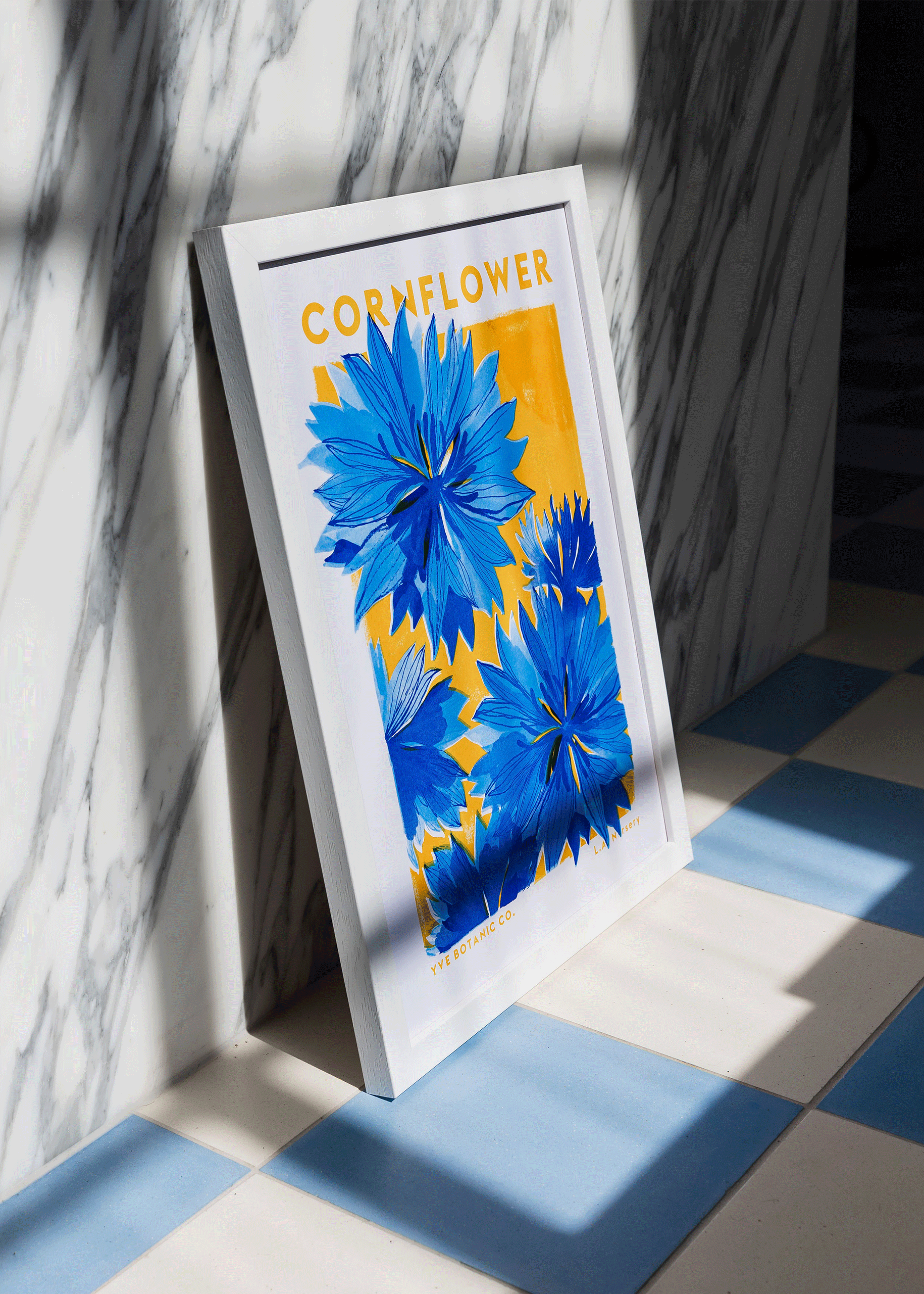 Eve Print Studio. - Vendita all'ingrosso Stampa artistica - Stampa botanica Risograph fiordaliso3