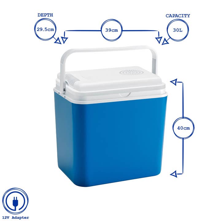 Rinkit Ltd – wholesale Cooler/cooler bag – 30L 12V Electric Cool Box - Blue