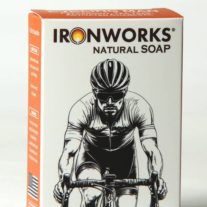 Bar Soap Cycling Man for wholesale by IRONWORKS Soap Company