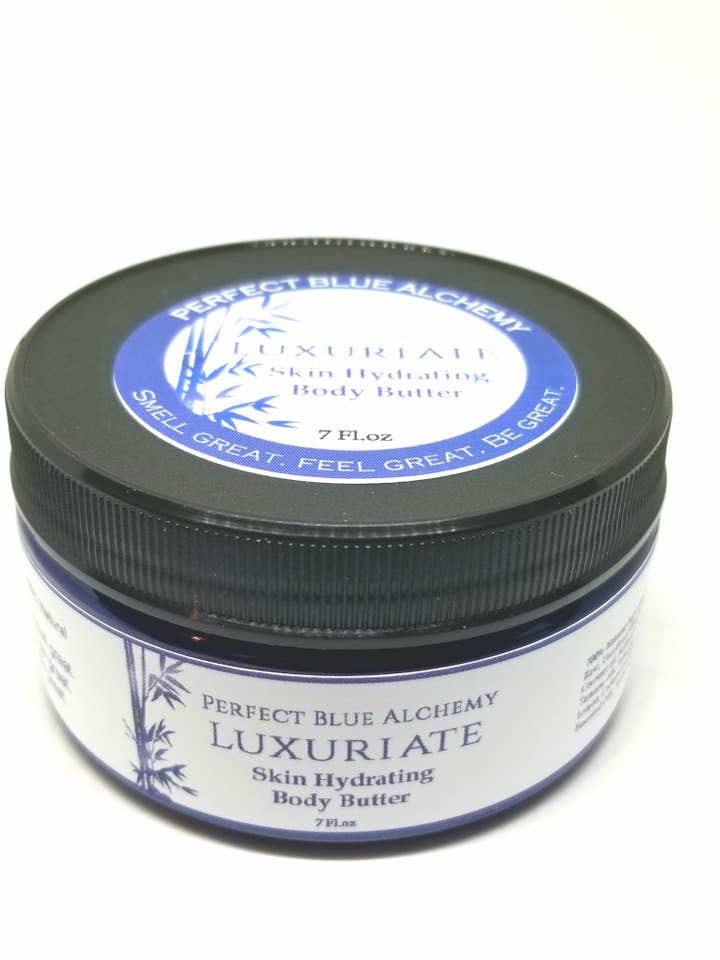 Beurre corporel Luxuriate pour la vente par Perfect Blue Alchemy