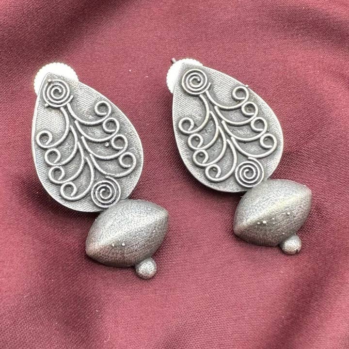 Oxidised Silver Boho Tribal Jhumka Earrings and other Purchase Wholesale indian kurtis. Free Returns & Net 60 Terms on Faire trending on Faire.