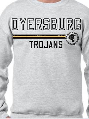 Visite du Dyersburg Trojans College - Sweatshirt pour la vente par Kricketts' T-shirts