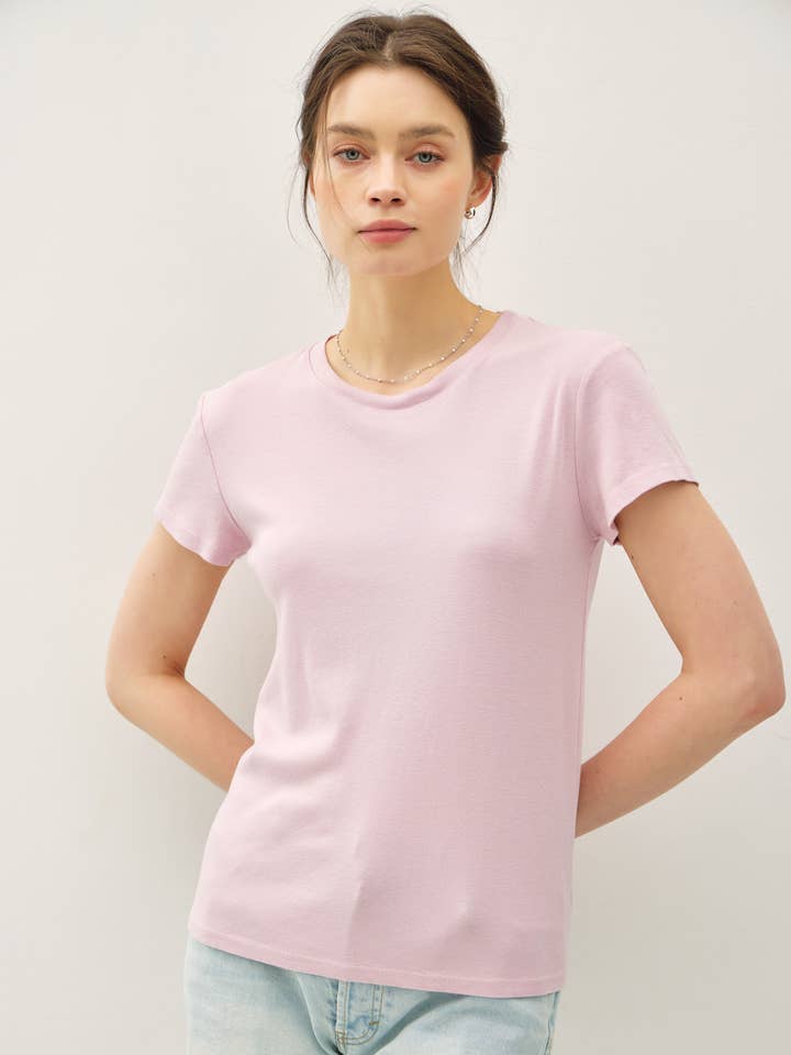 CLASSIC COTTON BLEND CREWNECK T-SHIRT for wholesale by Be Cool