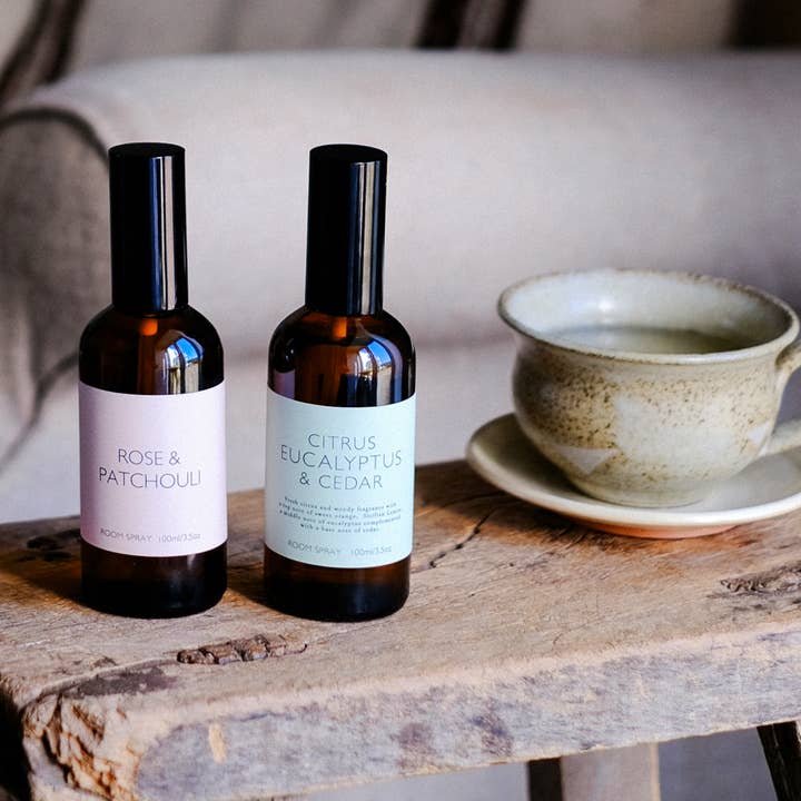 Spray Ambiental 100 ml - Botella Heritage Ámbar - SOLO REINO UNIDO para venta al por mayor de Heaven Scent Incense Ltd