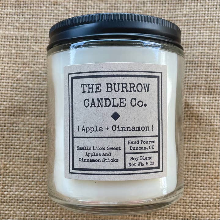 Apples + Cinnamon - Fall for wholesale by The Burrow Candle Company