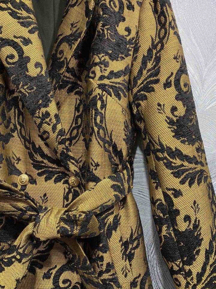 Kleur als afbeeldingen CT101Y Gebloemde Geborduurde Windjack met Riem voor Dames voor groothandel op Faire7