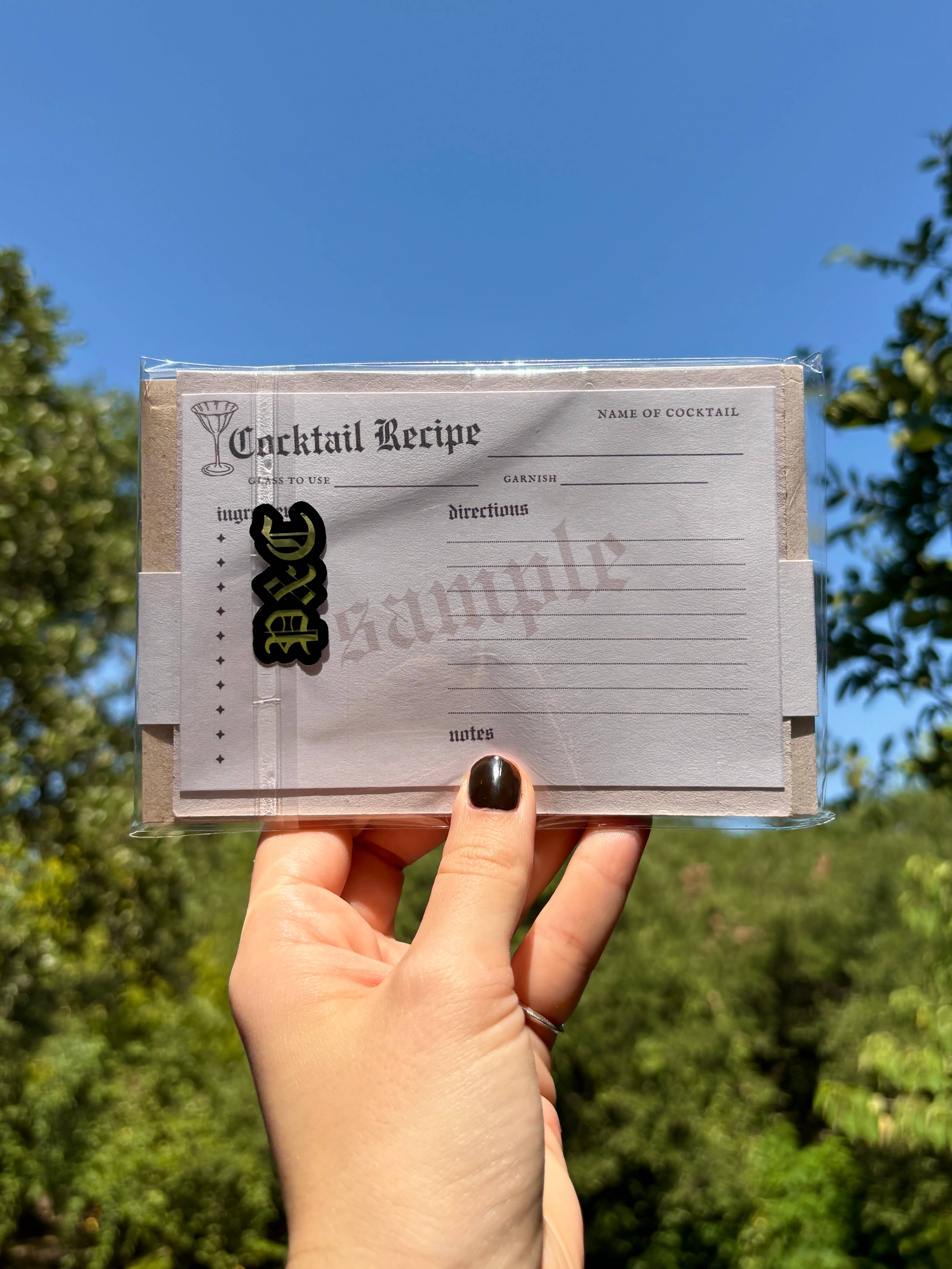 Petrichor & Co. - Wholesale Recipe Card - Retro Cocktail Recipe Cards– Set of 10 Bar Stationery6