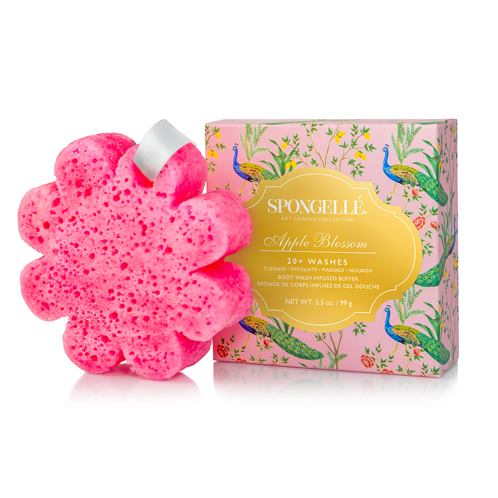 Spongellé | Easter Gifts | Mother's Day 2026 | Spring Gifts - Wholesale Bath Pouf/Sponge - Art Chinois Assorted Pack3