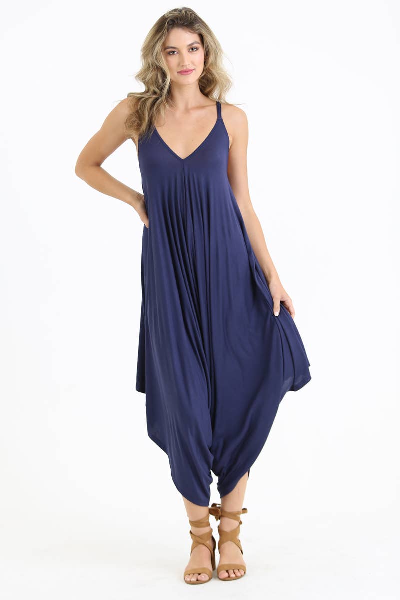 ANGIE – Macacão - Mulher por atacado – Macacão Harem de Tricô X5099-ASIS13