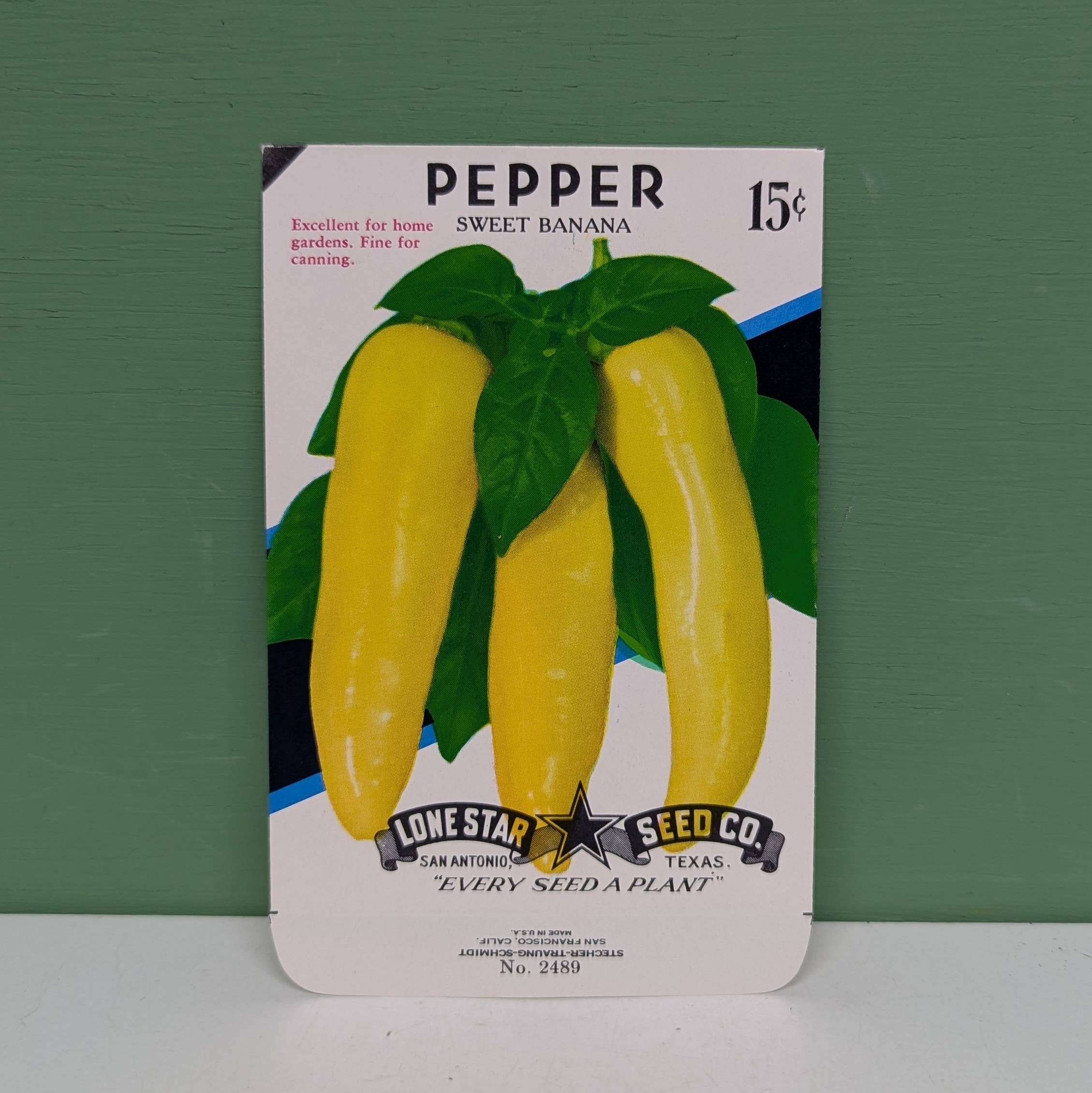 vintagegoodies - Wholesale Plant Seeds - Banana pepper empty seed packet0