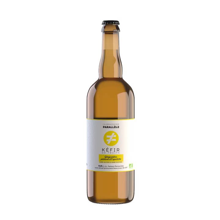 Kéfir de Fruits | Gingembre-Piment d'Espelette 1x75cl pour la vente par La Brasserie Parallèle