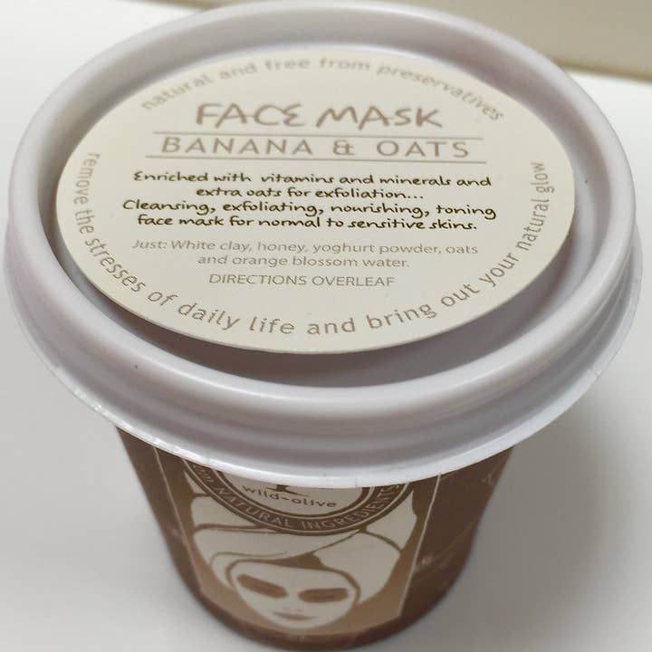 Wild-Olive Ltd – wholesale Ansiktsmasker – Banan och havre ansiktsmask