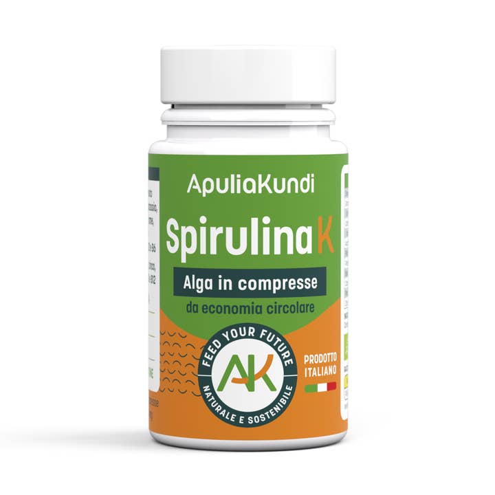 Spirulina K BIO - Meeresalgen in Tabletten - Packung mit 40 g für den Großhandel von ApuliaKundi Spirulina K