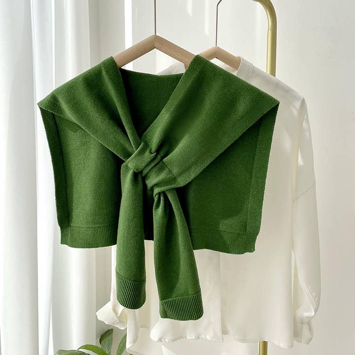 ACCITY - Wholesale Scarf - Women's - Solid Color Knitted Knotted Shawl–Casual & Cozy _CWASC0757🎗