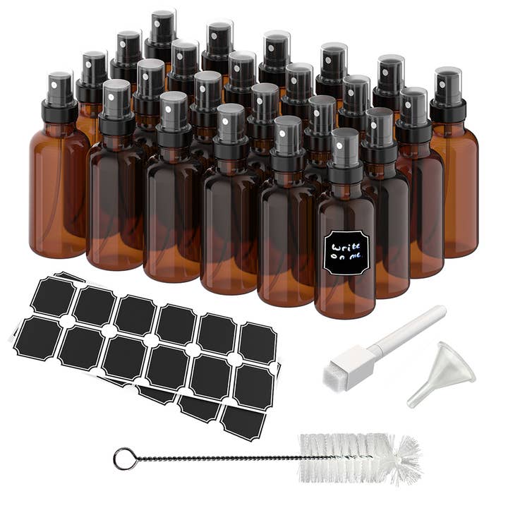 Nevlers – Großhandel Sprühflaschen – Braunglas-Sprühflaschen, 4 oz. (Packung mit 24)