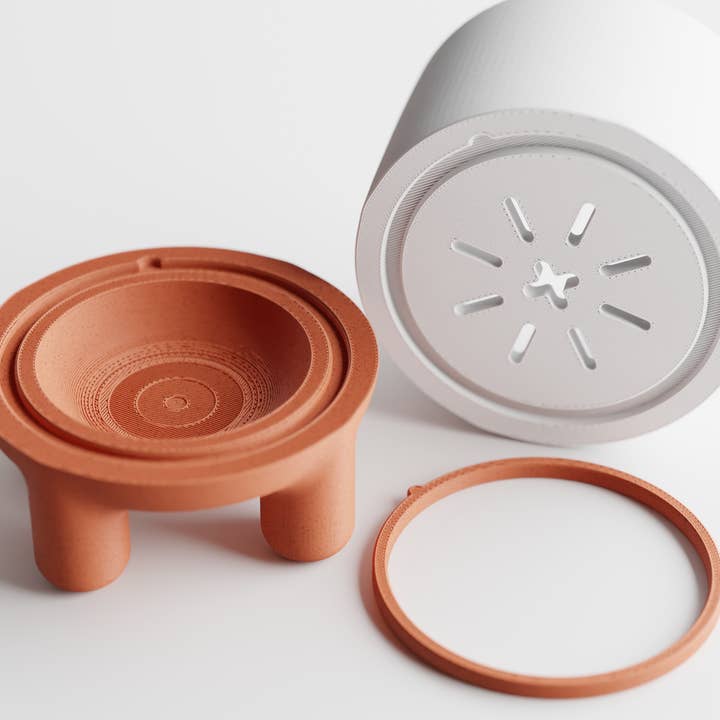 The Butler's Company - Wholesale Plant pot - Happy Smiley Face Planter with Drip Tray Solid Colors18