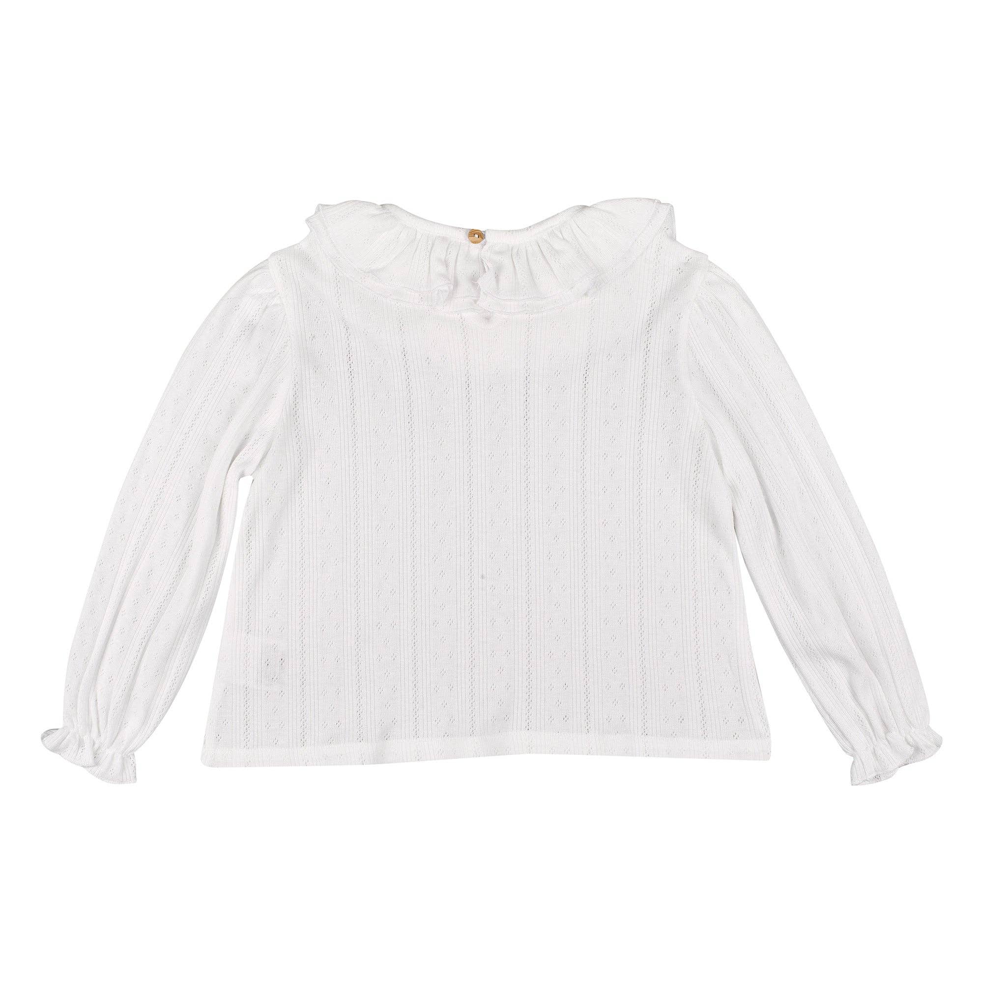 white AJDA Blouse for wholesale on Faire