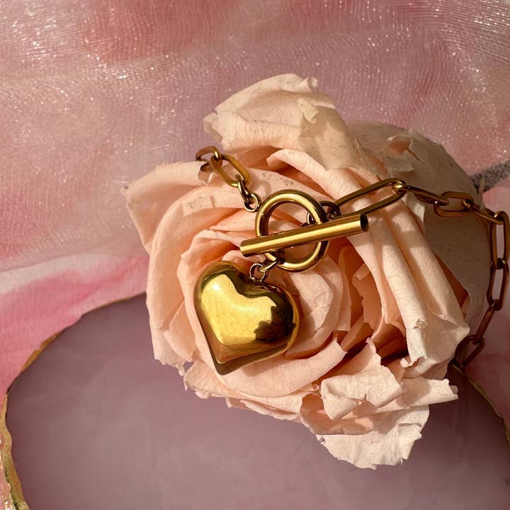 Collar con dije de corazón para venta al por mayor de Perles & Pinpin