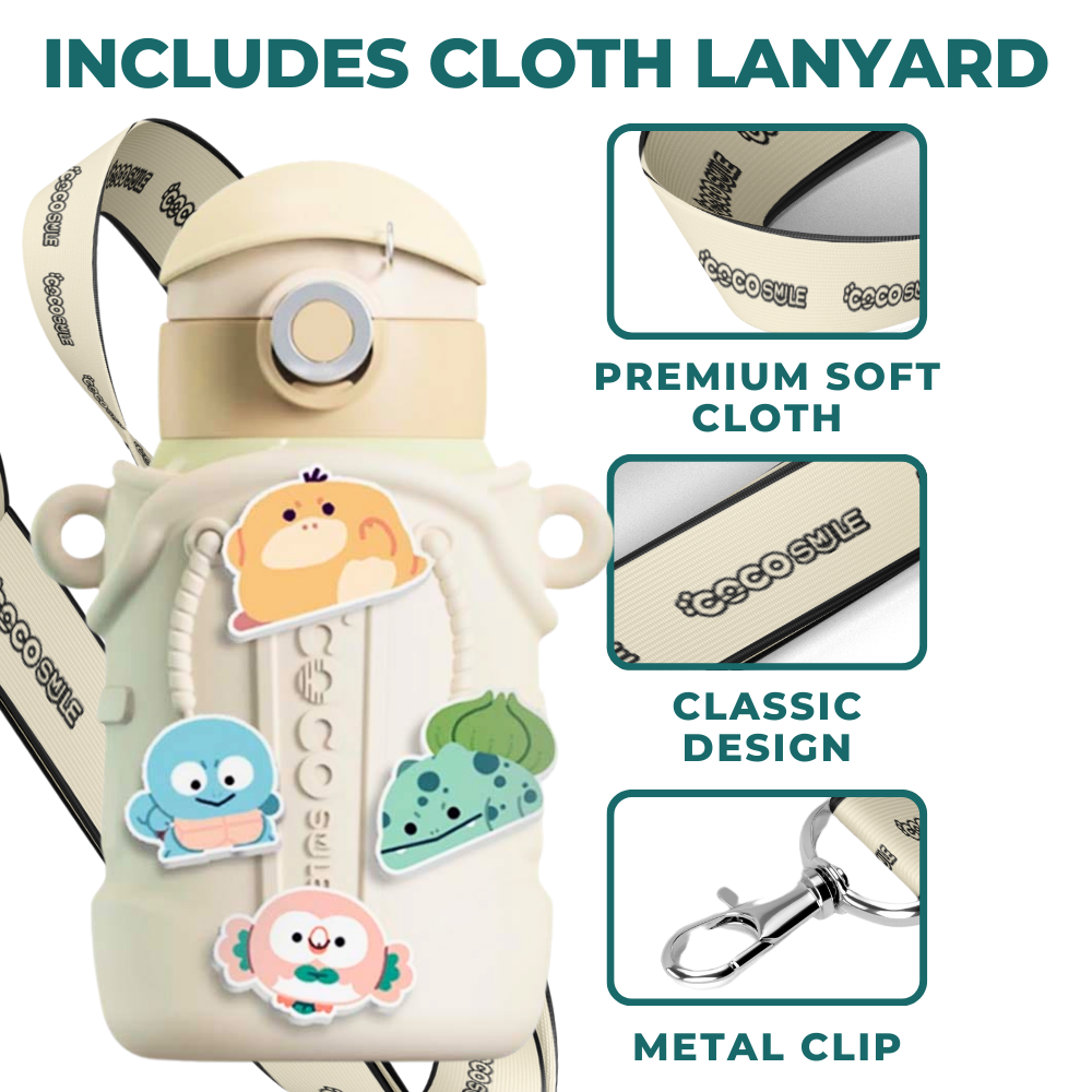 Cocosmile - Wholesale Water Bottle - Coco Cap Fun Charm Thermos Cup With Sleeve3