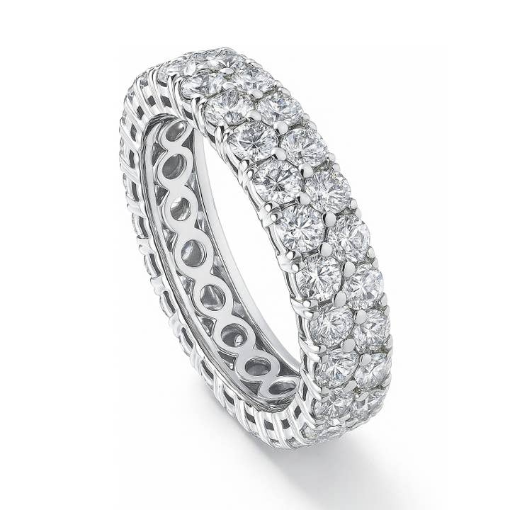 BERRICLE Sterling Silver Pave Set CZ Stackable Eternity Ring for wholesale by BERRICLE
