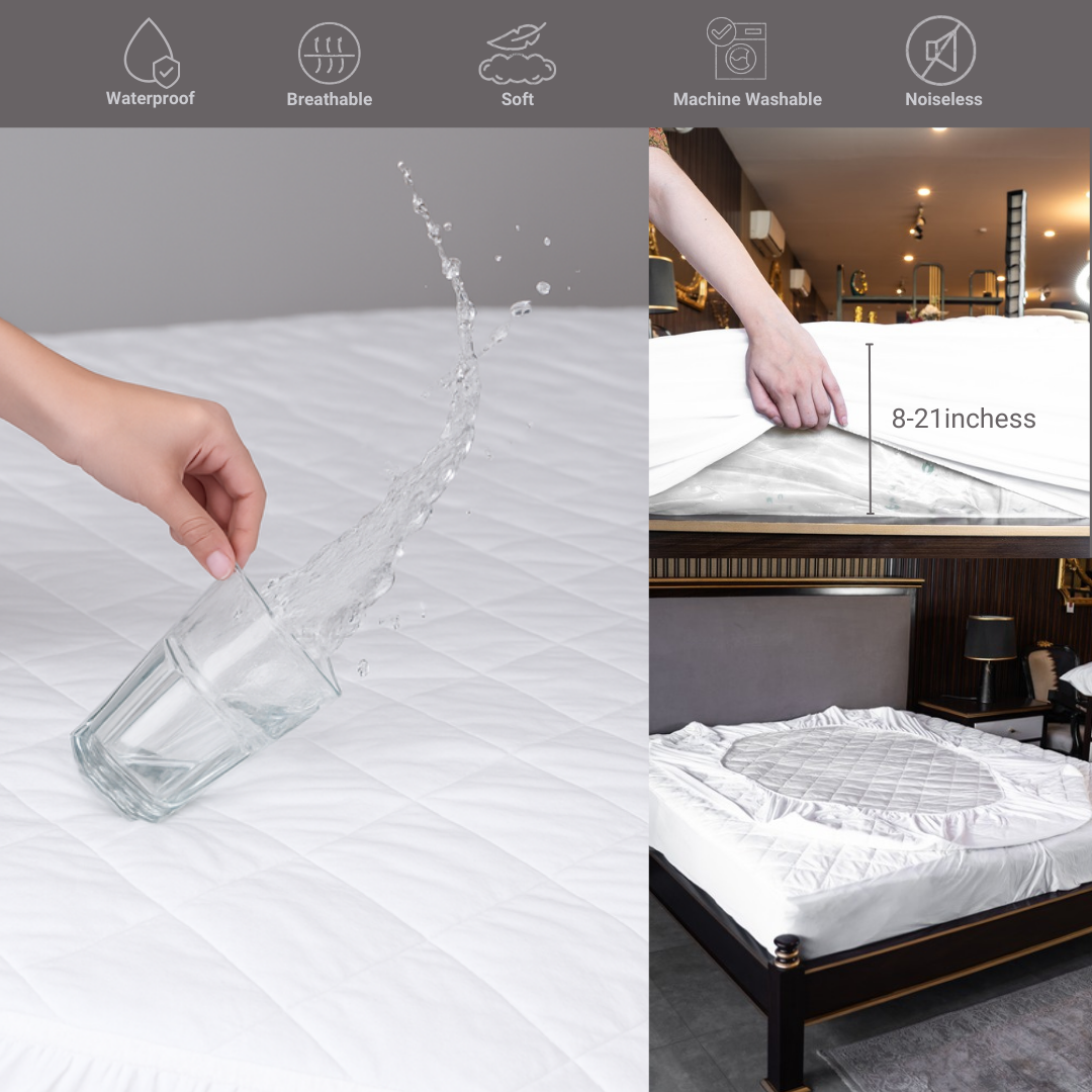 Orimono Elegance - Wholesale Mattress Pad/Protector - Quilted Waterproof Mattress Protector – Luxe, Breathable, 5