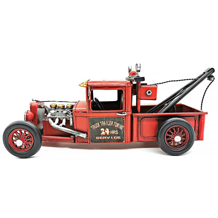 Peterson Houseware US – wholesale Decorative tabletop object – Vintage Metal Towing truck