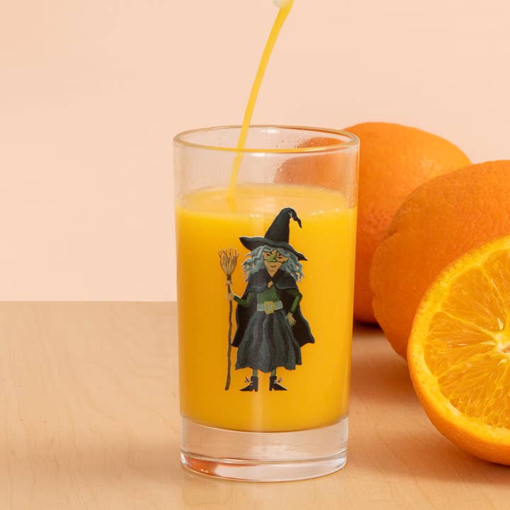 Trick-Or-Treater Witch Mini Juice Glass for wholesale by 1canoe2 | One Canoe Two Paper Co.