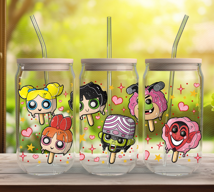 Beautiful Creations by Laney – Großhandel Thermotasse/-becher – Powerpuff-Eis am Stiel Becher2